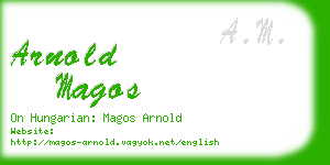 arnold magos business card